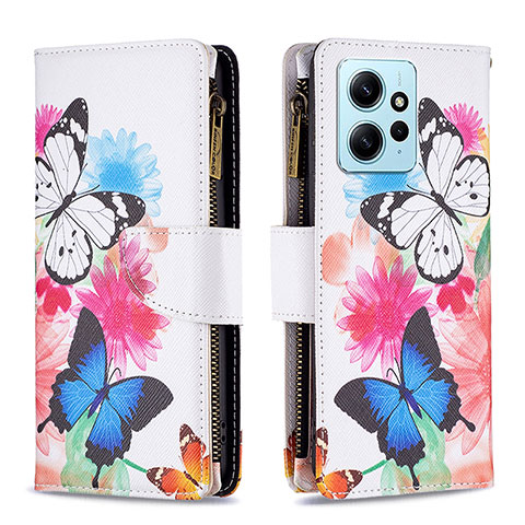 Funda de Cuero Cartera con Soporte Patron de Moda Carcasa B04F para Xiaomi Redmi Note 12 4G Vistoso