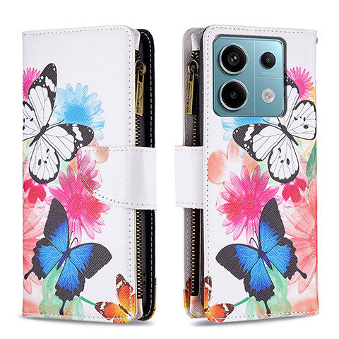 Funda de Cuero Cartera con Soporte Patron de Moda Carcasa B04F para Xiaomi Redmi Note 13 Pro 5G Vistoso