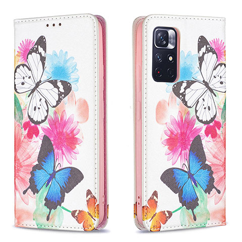 Funda de Cuero Cartera con Soporte Patron de Moda Carcasa B05F para Xiaomi Poco M4 Pro 5G Vistoso