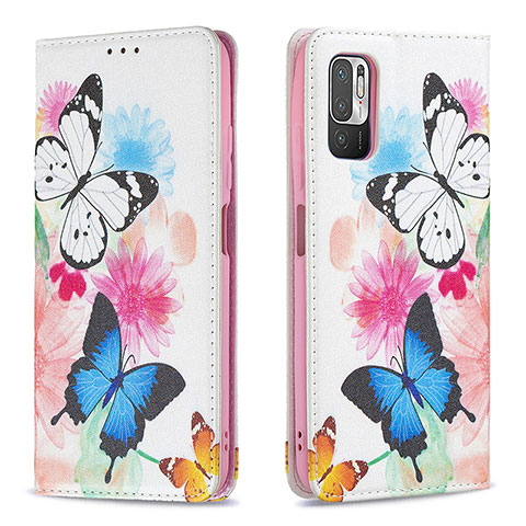 Funda de Cuero Cartera con Soporte Patron de Moda Carcasa B05F para Xiaomi Redmi Note 10 5G Vistoso