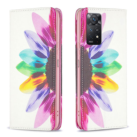 Funda de Cuero Cartera con Soporte Patron de Moda Carcasa B05F para Xiaomi Redmi Note 11 Pro 4G Multicolor