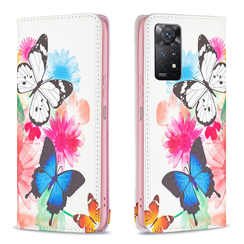 Funda de Cuero Cartera con Soporte Patron de Moda Carcasa B05F para Xiaomi Redmi Note 11 Pro 4G Vistoso