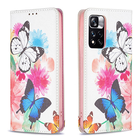 Funda de Cuero Cartera con Soporte Patron de Moda Carcasa B05F para Xiaomi Redmi Note 11 Pro+ Plus 5G Vistoso