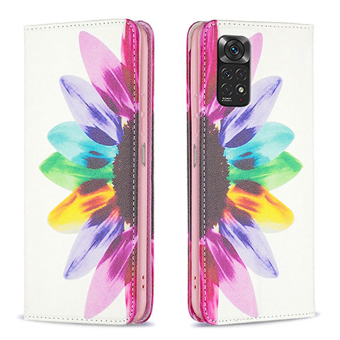 Funda de Cuero Cartera con Soporte Patron de Moda Carcasa B05F para Xiaomi Redmi Note 11S 4G Multicolor