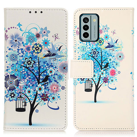 Funda de Cuero Cartera con Soporte Patron de Moda Carcasa D02Y para Nokia G22 Azul