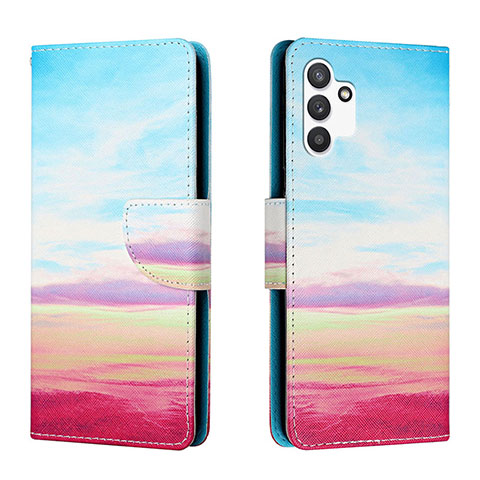 Funda de Cuero Cartera con Soporte Patron de Moda Carcasa H02X para Samsung Galaxy A13 4G Vistoso