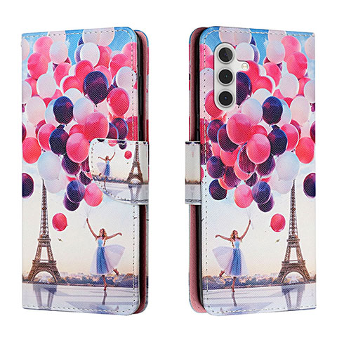 Funda de Cuero Cartera con Soporte Patron de Moda Carcasa H02X para Samsung Galaxy A13 5G Multicolor