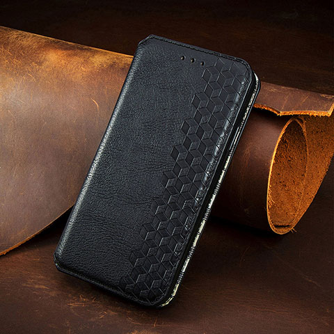 Funda de Cuero Cartera con Soporte Patron de Moda Carcasa H14 para Apple iPhone 14 Pro Max Negro