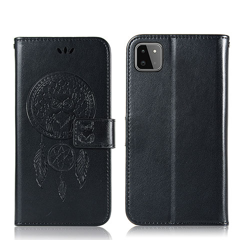 Funda de Cuero Cartera con Soporte Patron de Moda Carcasa JX1 para Samsung Galaxy A22 5G Negro