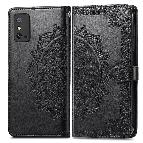 Funda de Cuero Cartera con Soporte Patron de Moda Carcasa para Huawei Honor X10 Max 5G Negro