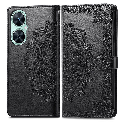 Funda de Cuero Cartera con Soporte Patron de Moda Carcasa para Huawei Nova 11i Negro