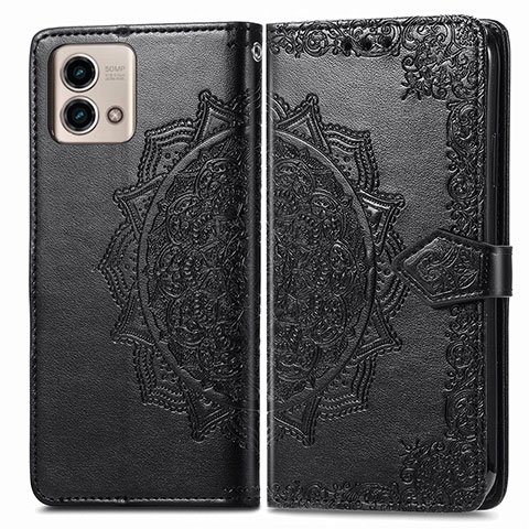 Funda de Cuero Cartera con Soporte Patron de Moda Carcasa para Motorola Moto G Stylus (2023) 5G Negro