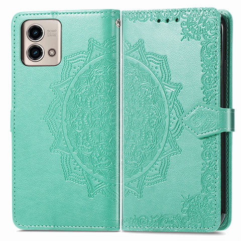 Funda de Cuero Cartera con Soporte Patron de Moda Carcasa para Motorola Moto G Stylus (2023) 5G Verde