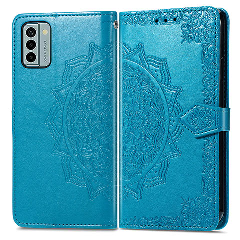 Funda de Cuero Cartera con Soporte Patron de Moda Carcasa para Nokia G22 Azul