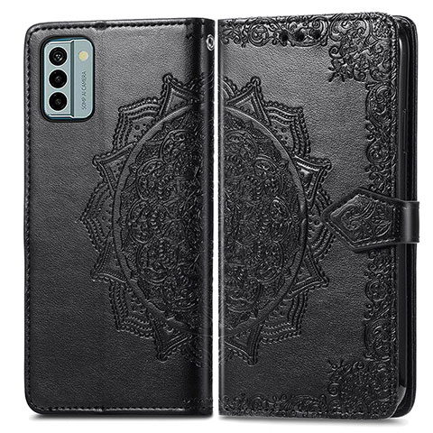 Funda de Cuero Cartera con Soporte Patron de Moda Carcasa para Nokia G22 Negro