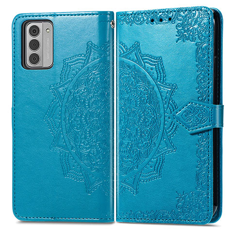 Funda de Cuero Cartera con Soporte Patron de Moda Carcasa para Nokia G310 5G Azul