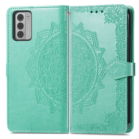 Funda de Cuero Cartera con Soporte Patron de Moda Carcasa para Nokia G310 5G Verde