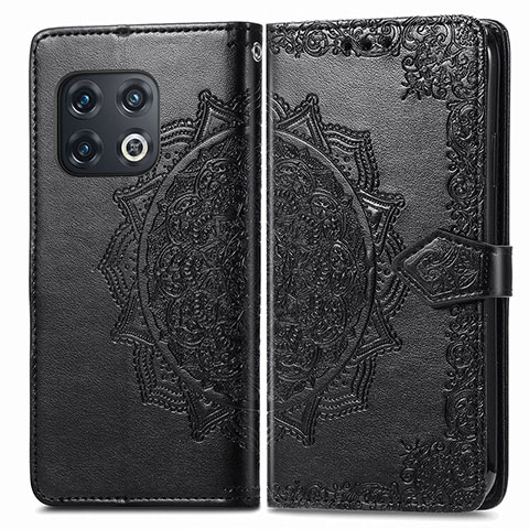 Funda de Cuero Cartera con Soporte Patron de Moda Carcasa para OnePlus 10 Pro 5G Negro