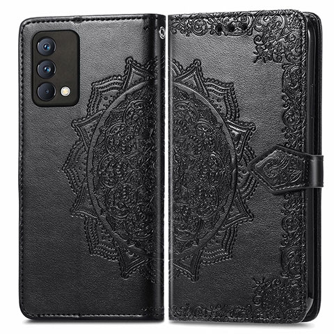 Funda de Cuero Cartera con Soporte Patron de Moda Carcasa para Realme GT Master 5G Negro