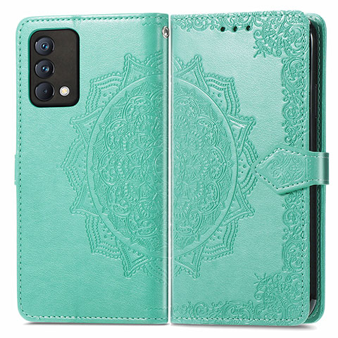 Funda de Cuero Cartera con Soporte Patron de Moda Carcasa para Realme GT Master 5G Verde