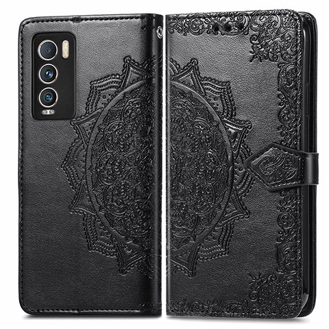 Funda de Cuero Cartera con Soporte Patron de Moda Carcasa para Realme GT Master Explorer 5G Negro