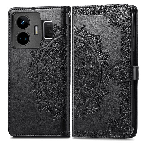 Funda de Cuero Cartera con Soporte Patron de Moda Carcasa para Realme GT Neo5 240W 5G Negro