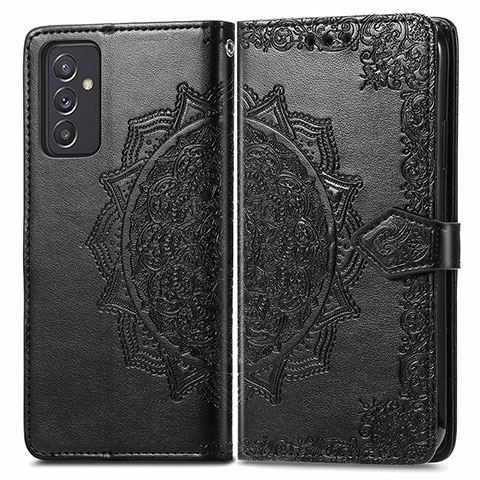 Funda de Cuero Cartera con Soporte Patron de Moda Carcasa para Samsung Galaxy A05s Negro