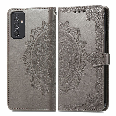 Funda de Cuero Cartera con Soporte Patron de Moda Carcasa para Samsung Galaxy A15 4G Gris