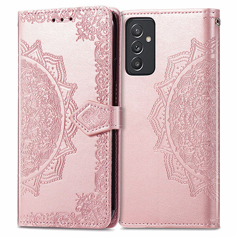 Funda de Cuero Cartera con Soporte Patron de Moda Carcasa para Samsung Galaxy A15 5G Oro Rosa