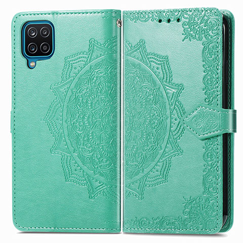 Funda de Cuero Cartera con Soporte Patron de Moda Carcasa para Samsung Galaxy A22 4G Verde