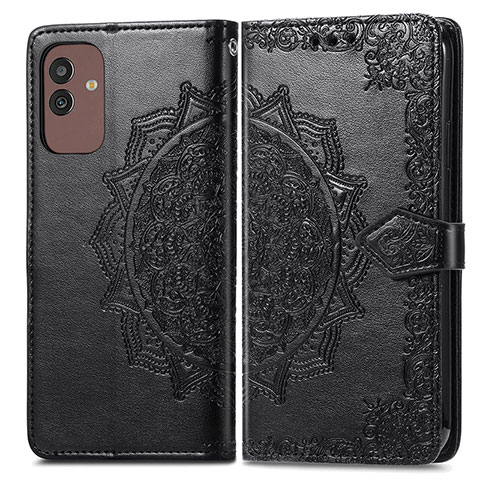 Funda de Cuero Cartera con Soporte Patron de Moda Carcasa para Samsung Galaxy M13 5G Negro