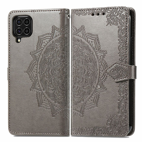 Funda de Cuero Cartera con Soporte Patron de Moda Carcasa para Samsung Galaxy M62 4G Gris