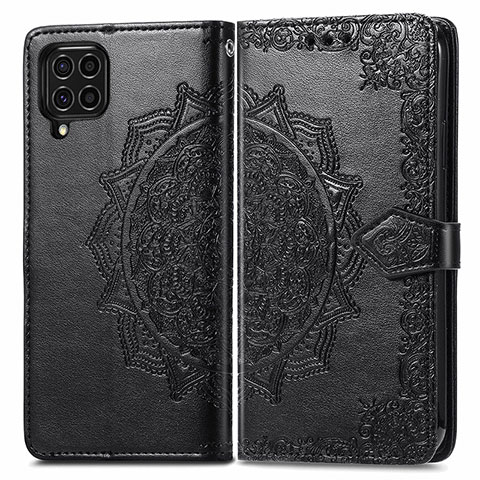 Funda de Cuero Cartera con Soporte Patron de Moda Carcasa para Samsung Galaxy M62 4G Negro