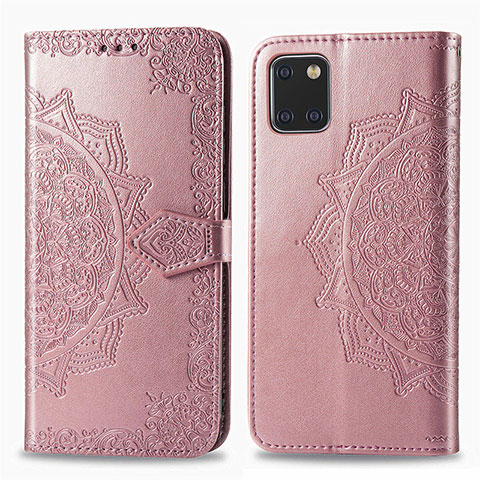 Funda de Cuero Cartera con Soporte Patron de Moda Carcasa para Samsung Galaxy Note 10 Lite Oro Rosa