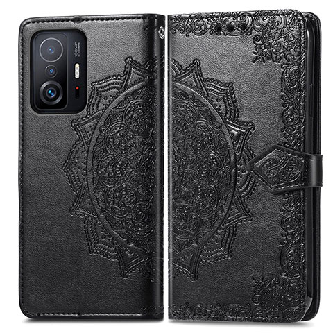 Funda de Cuero Cartera con Soporte Patron de Moda Carcasa para Xiaomi Mi 11T Pro 5G Negro