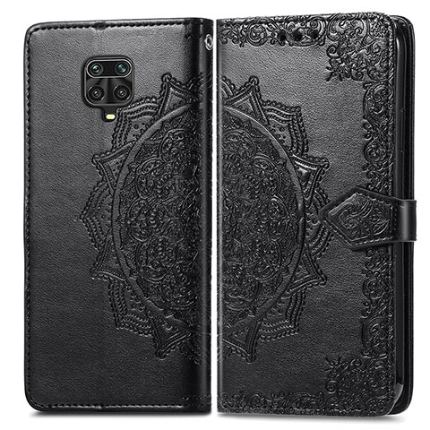 Funda de Cuero Cartera con Soporte Patron de Moda Carcasa para Xiaomi Poco M2 Pro Negro