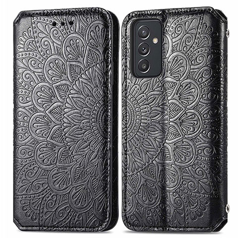 Funda de Cuero Cartera con Soporte Patron de Moda Carcasa S01D para Samsung Galaxy A15 4G Negro