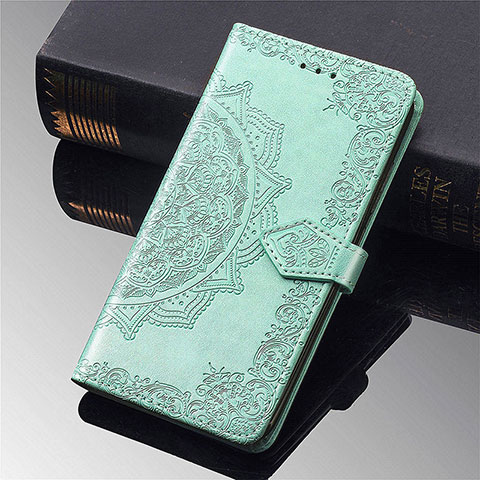 Funda de Cuero Cartera con Soporte Patron de Moda Carcasa S01D para Samsung Galaxy S24 Ultra 5G Verde