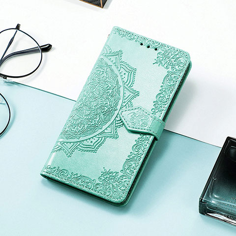 Funda de Cuero Cartera con Soporte Patron de Moda Carcasa S01D para Samsung Galaxy XCover 6 Pro 5G Verde