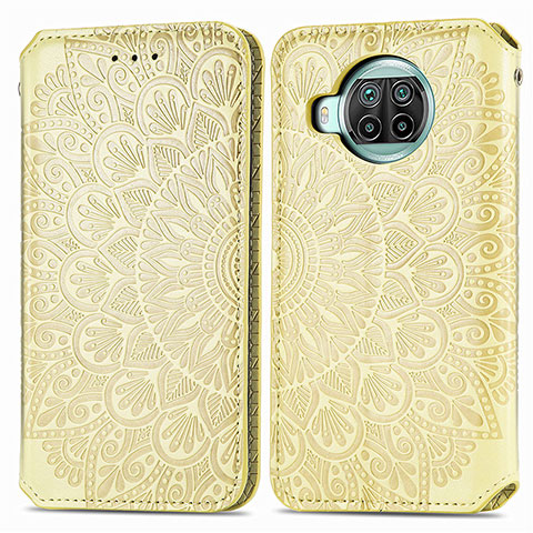 Funda de Cuero Cartera con Soporte Patron de Moda Carcasa S01D para Xiaomi Mi 10T Lite 5G Oro