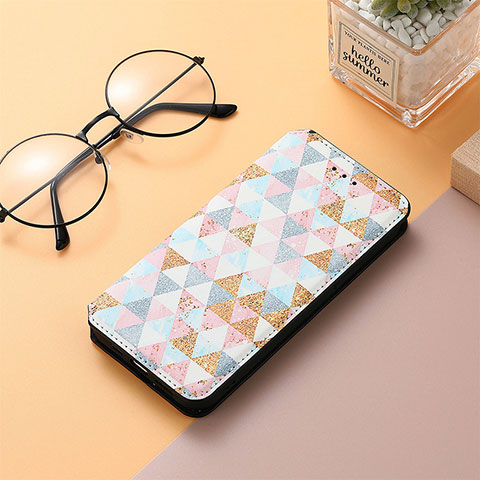 Funda de Cuero Cartera con Soporte Patron de Moda Carcasa S01D para Xiaomi Redmi 11A 4G Blanco