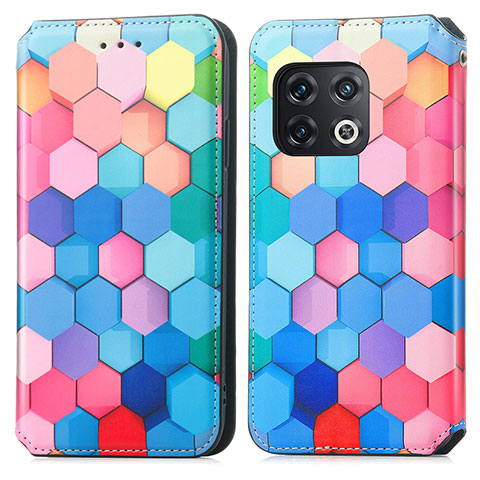 Funda de Cuero Cartera con Soporte Patron de Moda Carcasa S02D para OnePlus 10 Pro 5G Vistoso