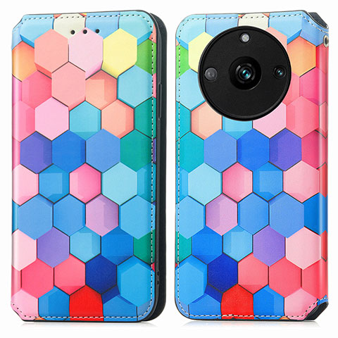 Funda de Cuero Cartera con Soporte Patron de Moda Carcasa S02D para Realme 11 Pro 5G Vistoso