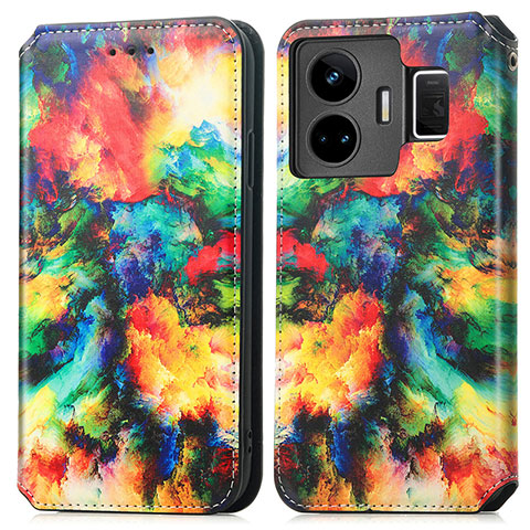 Funda de Cuero Cartera con Soporte Patron de Moda Carcasa S02D para Realme GT Neo5 240W 5G Multicolor