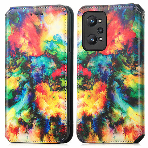 Funda de Cuero Cartera con Soporte Patron de Moda Carcasa S02D para Realme GT2 5G Multicolor