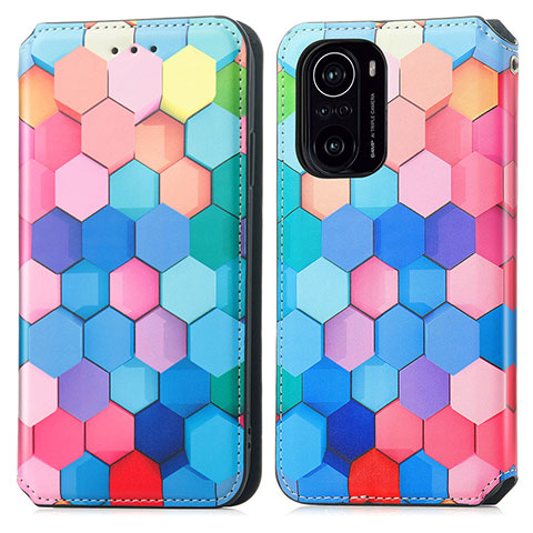 Funda de Cuero Cartera con Soporte Patron de Moda Carcasa S02D para Xiaomi Mi 11i 5G Vistoso