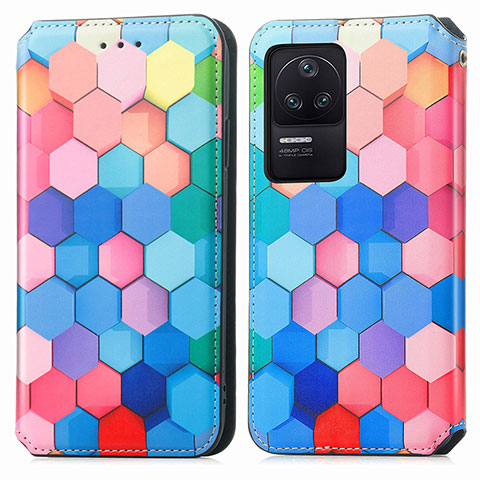 Funda de Cuero Cartera con Soporte Patron de Moda Carcasa S02D para Xiaomi Poco F4 5G Vistoso