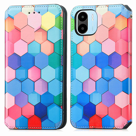 Funda de Cuero Cartera con Soporte Patron de Moda Carcasa S02D para Xiaomi Redmi A2 Plus Vistoso