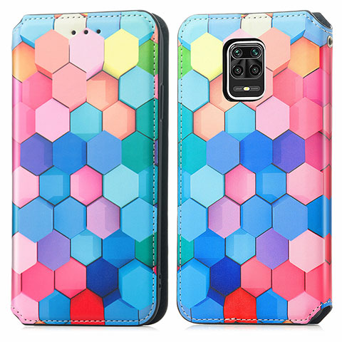 Funda de Cuero Cartera con Soporte Patron de Moda Carcasa S02D para Xiaomi Redmi Note 9 Pro Vistoso