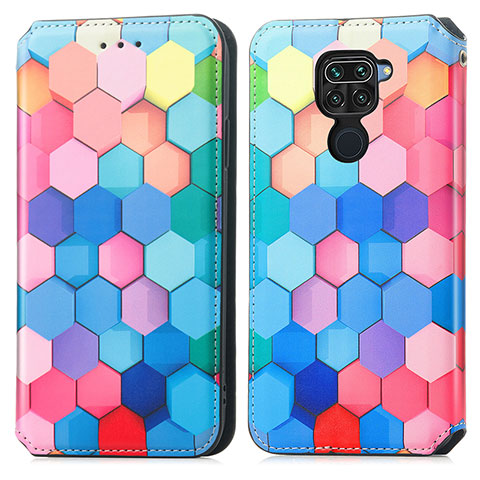 Funda de Cuero Cartera con Soporte Patron de Moda Carcasa S02D para Xiaomi Redmi Note 9 Vistoso